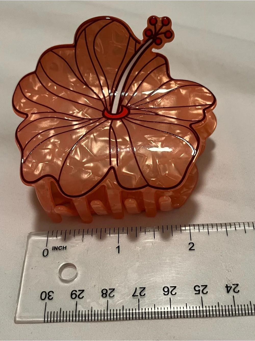 Hibiscus Flower Hair Claw Clip